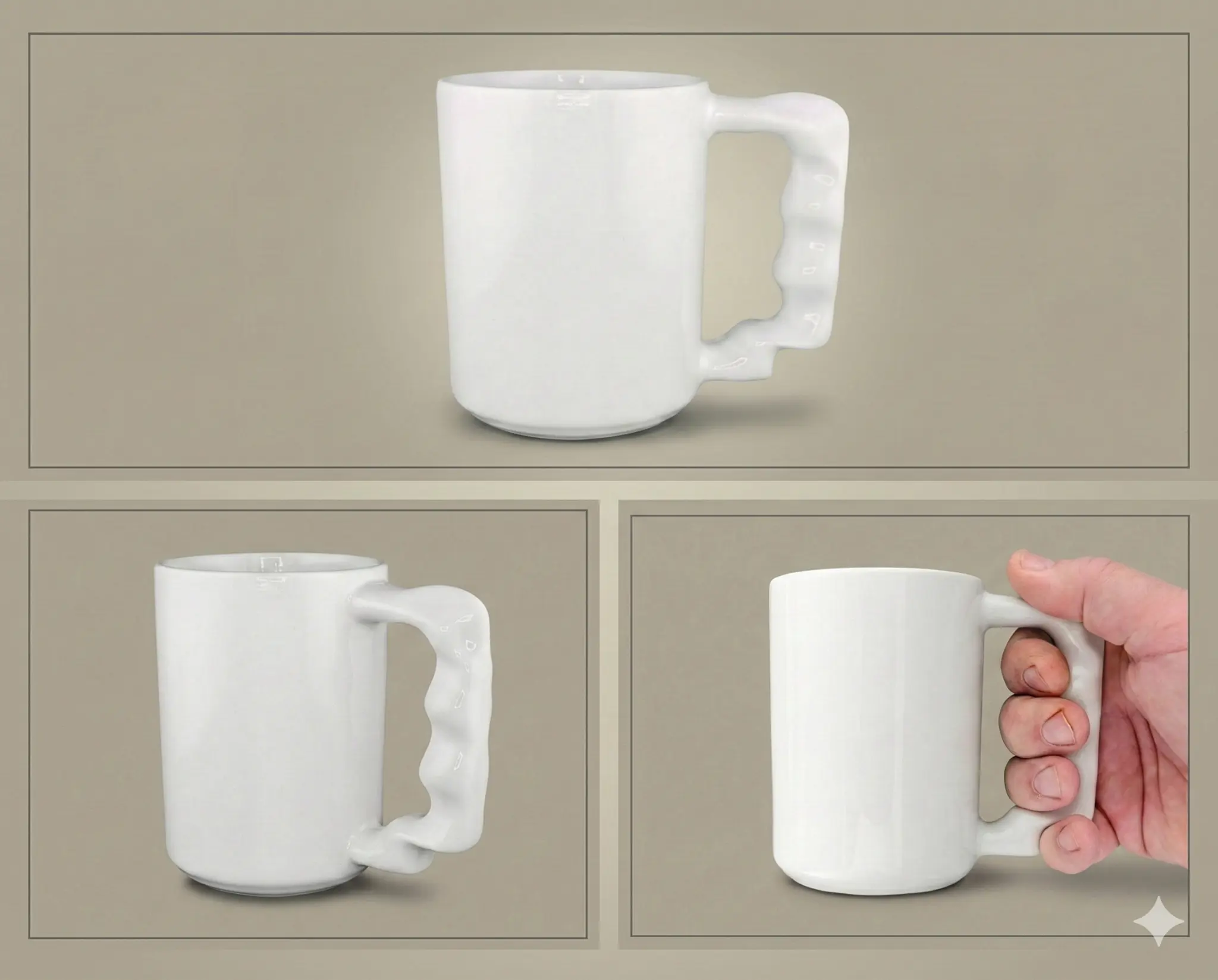 ErgoMug Comfort 15 - 15oz Ergonomic Ceramic Mug Blank
